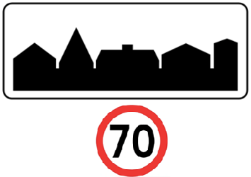 Można stosować się do znaków podwyższających maksymalną prędkość na terenie zabudowanym do 70 km/h